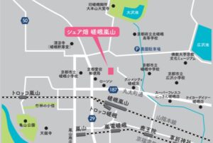 京都のシェア畑の地図